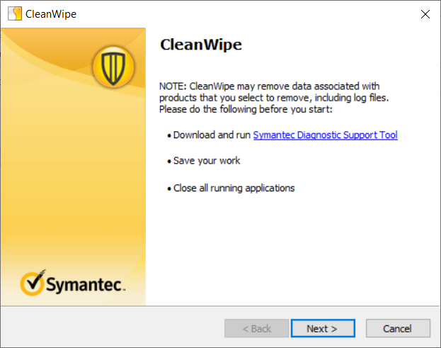 manually uninstall symantec endpoint protection